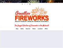 Tablet Screenshot of cornellierfireworks.com